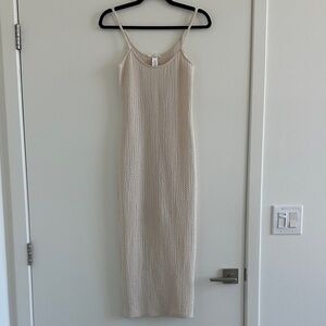H&M Elegant Cream Knit Dress